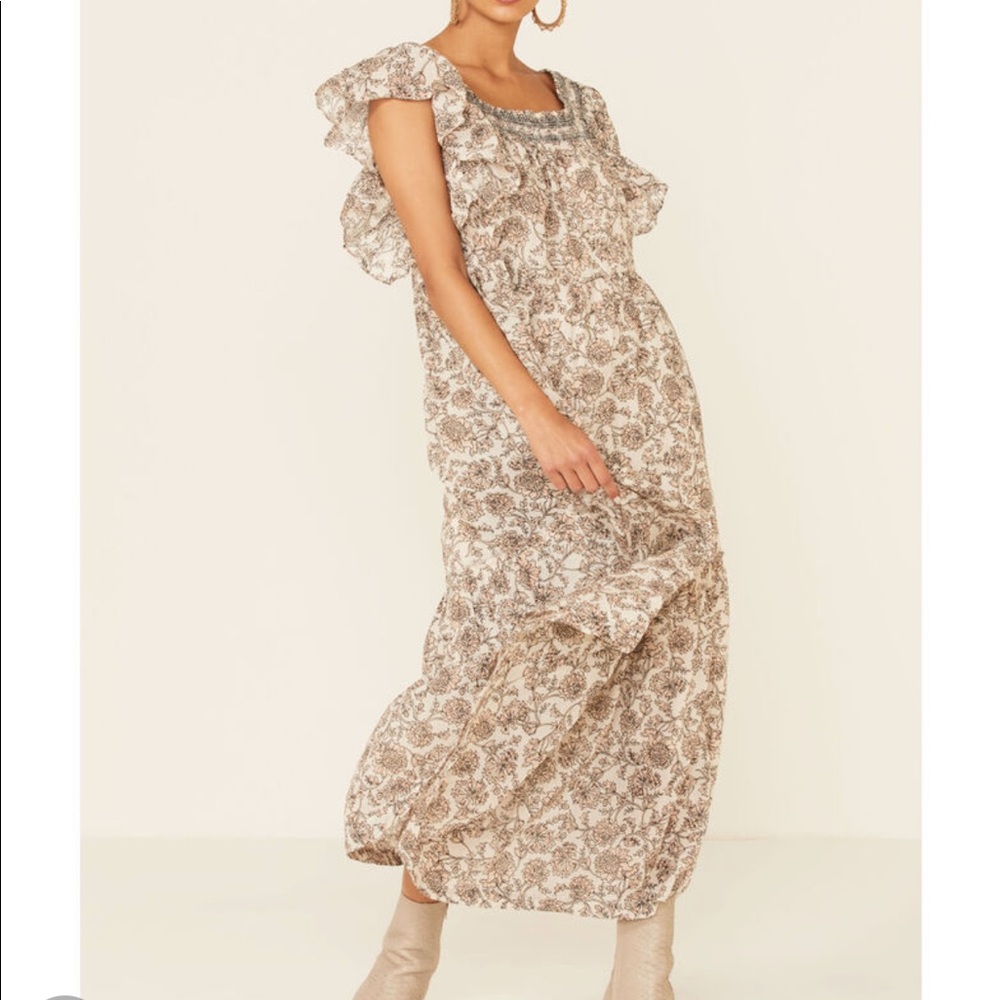 Free people long/midi dress. Size xs and worn twice. Paid $150
